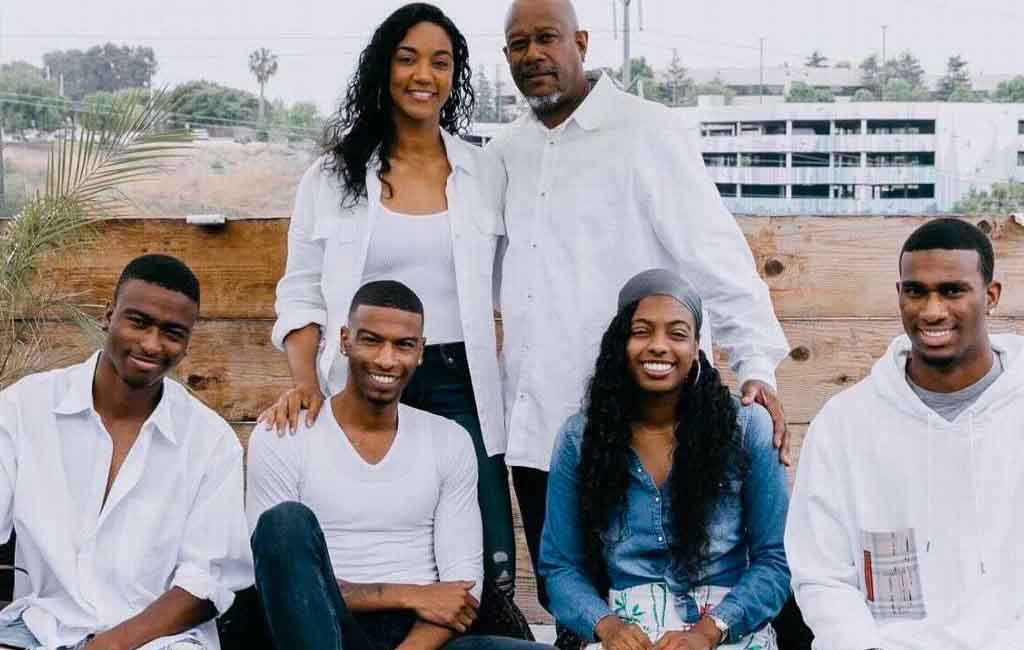 Haji Wright with his family