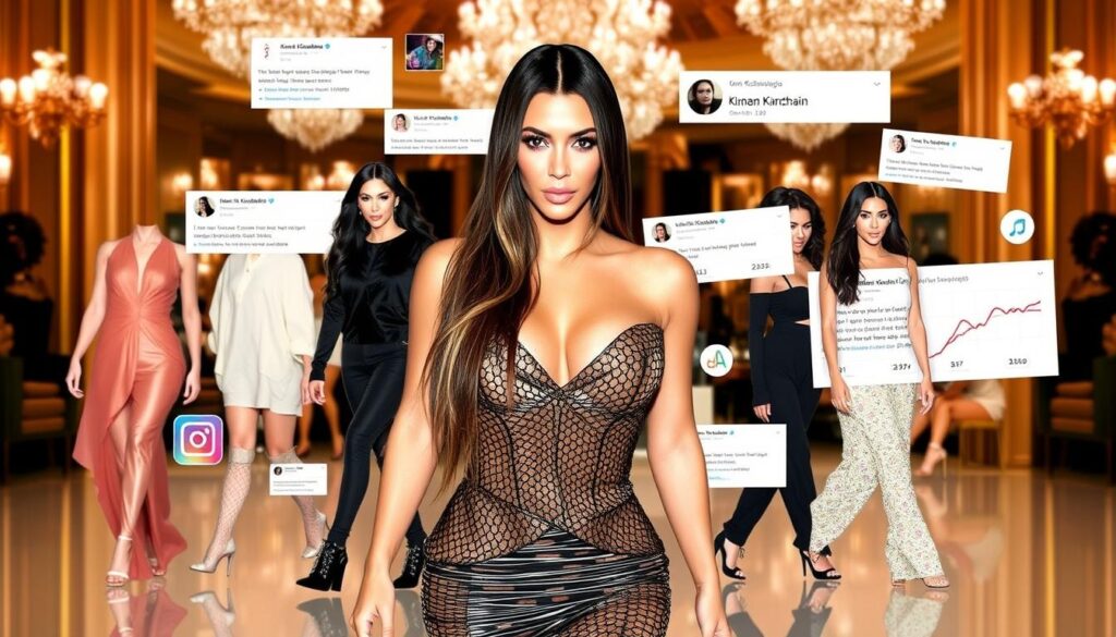 kim kardashian online presence